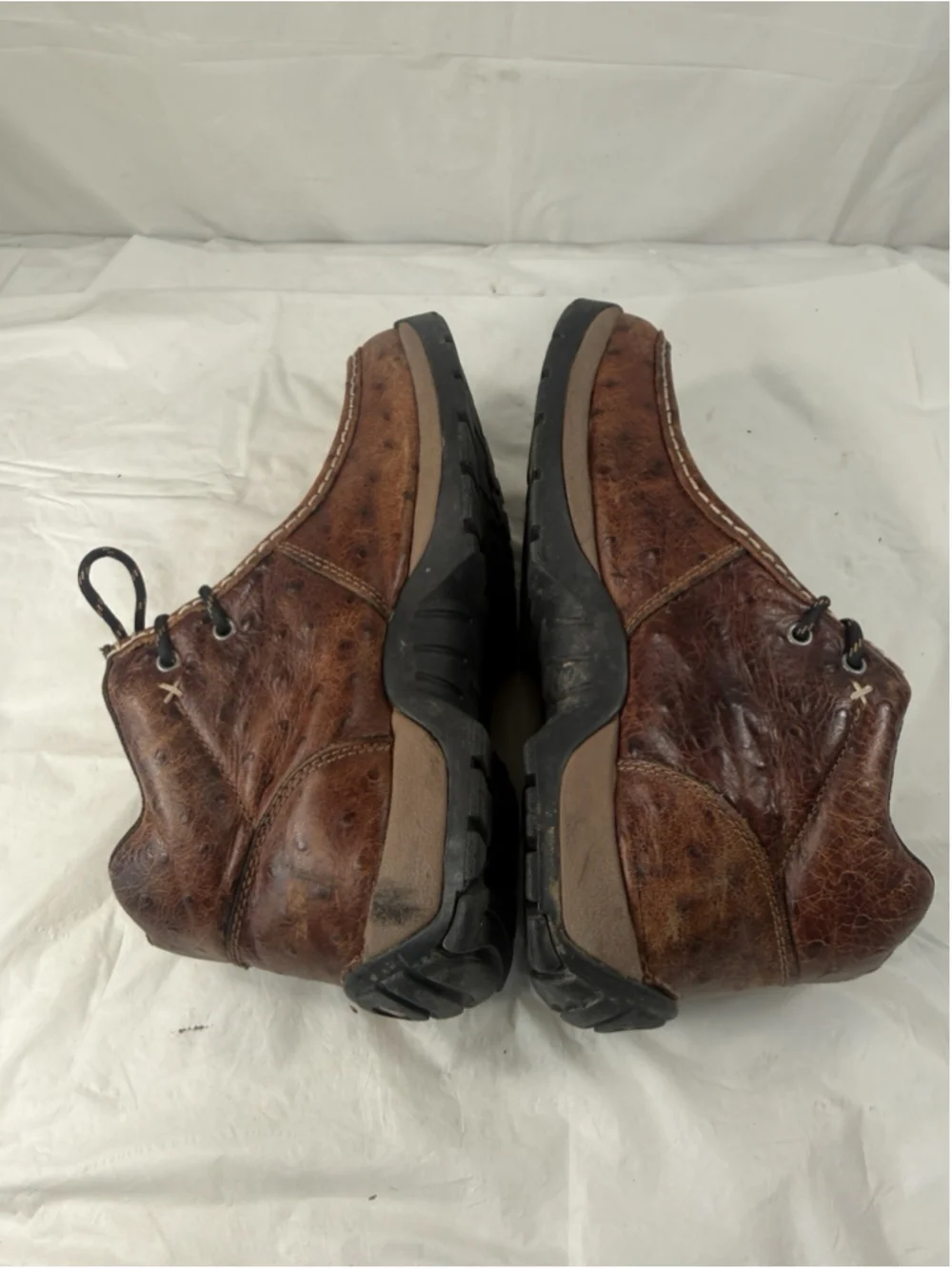 ROPER MEN'S size 9.5 OSTRICH PRINT CHUKKA CASUAL BOOTS